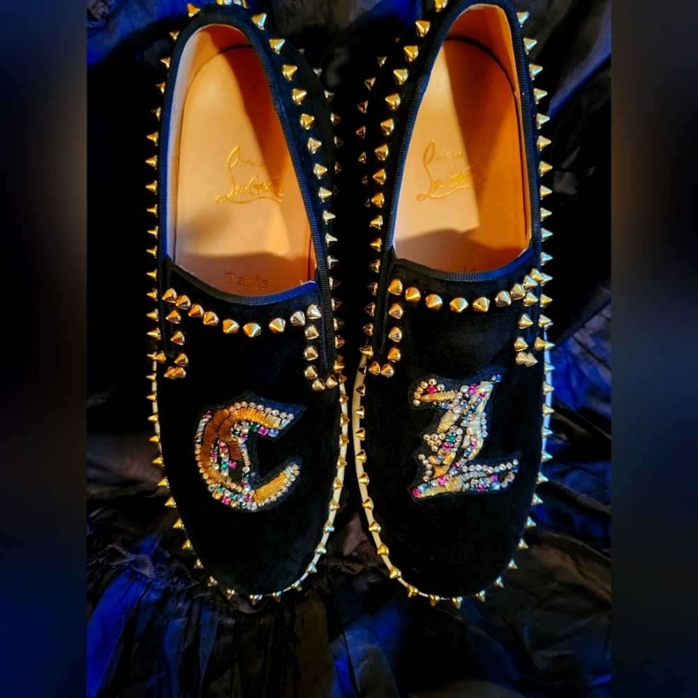 Christian Louboutin Pava Spiked Sneakers
